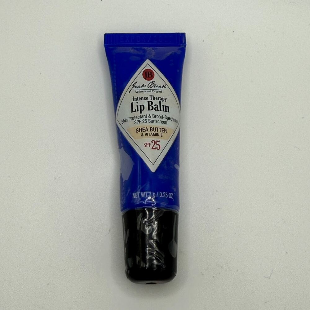 NWOB Jack Black Intense Therapy Lip Balm SPF 25 Shea Butter & Vitamin E 0.25 Oz
